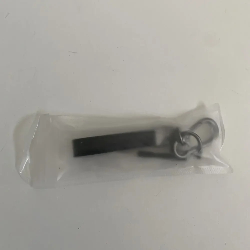 Mercedes Benz Genuine Leather Black Chrome Car Keychain Brand New